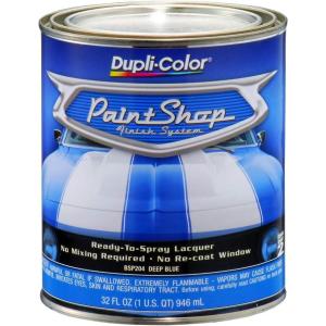 imageDupliColor BSP200 Paint Shop Finish System Base Coat  Jet Black  32 oz Automotive PaintDeep Blue Metallic