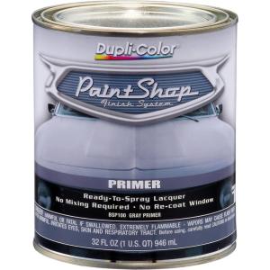 imageDupliColor BSP200 Paint Shop Finish System Base Coat  Jet Black  32 oz Automotive PaintGrey Primer