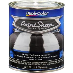 imageDupliColor BSP200 Paint Shop Finish System Base Coat  Jet Black  32 oz Automotive PaintJet Black