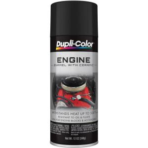 imageDupliColor EDE162107 Engine Enamel with Ceramic Old Ford Blue 12 ozFlat Black