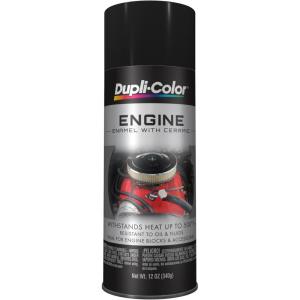 imageDupliColor EDE162107 Engine Enamel with Ceramic Old Ford Blue 12 ozGloss Black