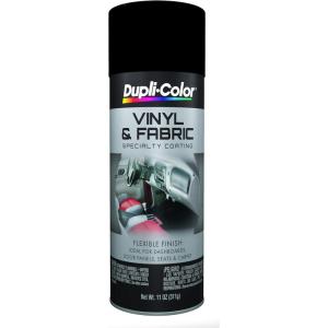 imageDupliColor HVP104 Vinyl and Fabric Coating Spray Paint  Gloss Black  11 oz Aerosol CanGloss Black