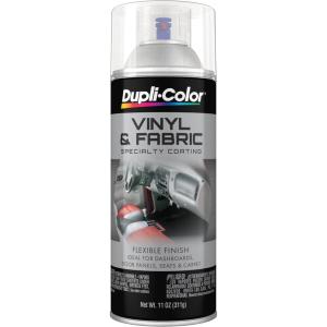 imageDupliColor HVP104 Vinyl and Fabric Coating Spray Paint  Gloss Black  11 oz Aerosol CanGloss Clear