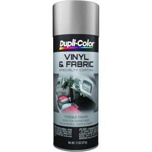 imageDupliColor HVP104 Vinyl and Fabric Coating Spray Paint  Gloss Black  11 oz Aerosol CanSilver