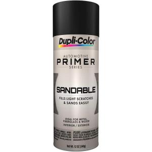 imageDupliColor K05250402 MultiPurpose Primer Sealer Paint  Gray Spray Paint  12 oz Aerosol CanBlack Hot Rod