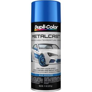 imageDupliColor MC204 Metalcast Automotive Spray Paint  Purple Anodized Coating  11 oz Aerosol CanBlue Anodized