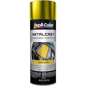 imageDupliColor MC204 Metalcast Automotive Spray Paint  Purple Anodized Coating  11 oz Aerosol CanYellow Anodized